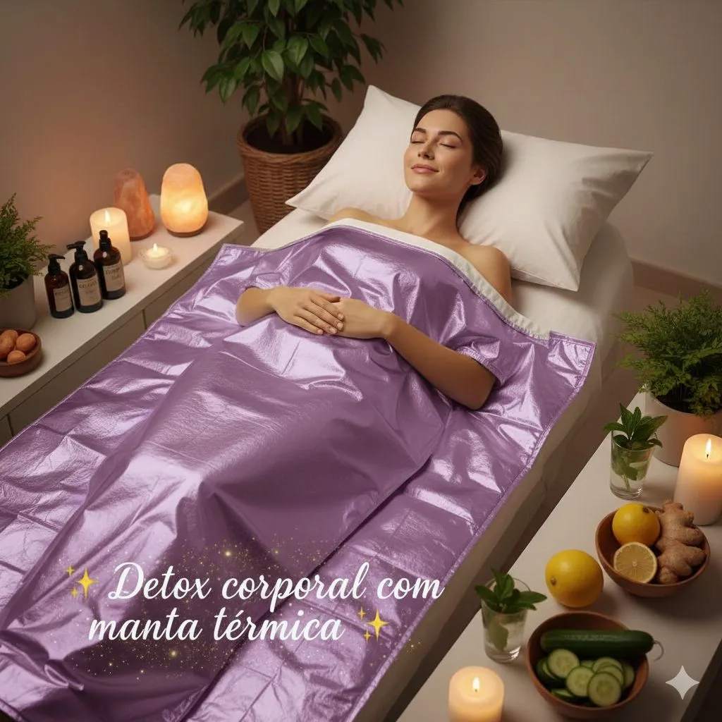Detox corporal com manta térmica